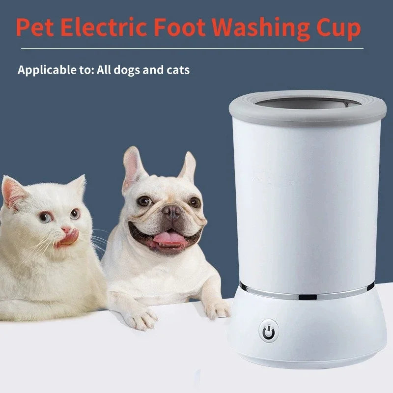 Automatic Electric Dog Paw Cleaner - Silicone Pet Foot Washing Cup for Grooming